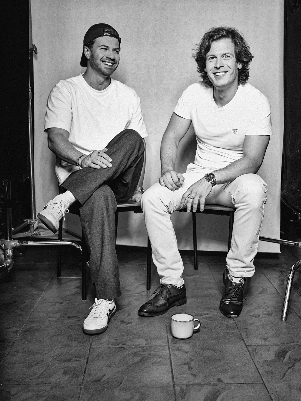 Dawid Kubicki and Krzysztof Suliński, the founders of Quanty, in the studio